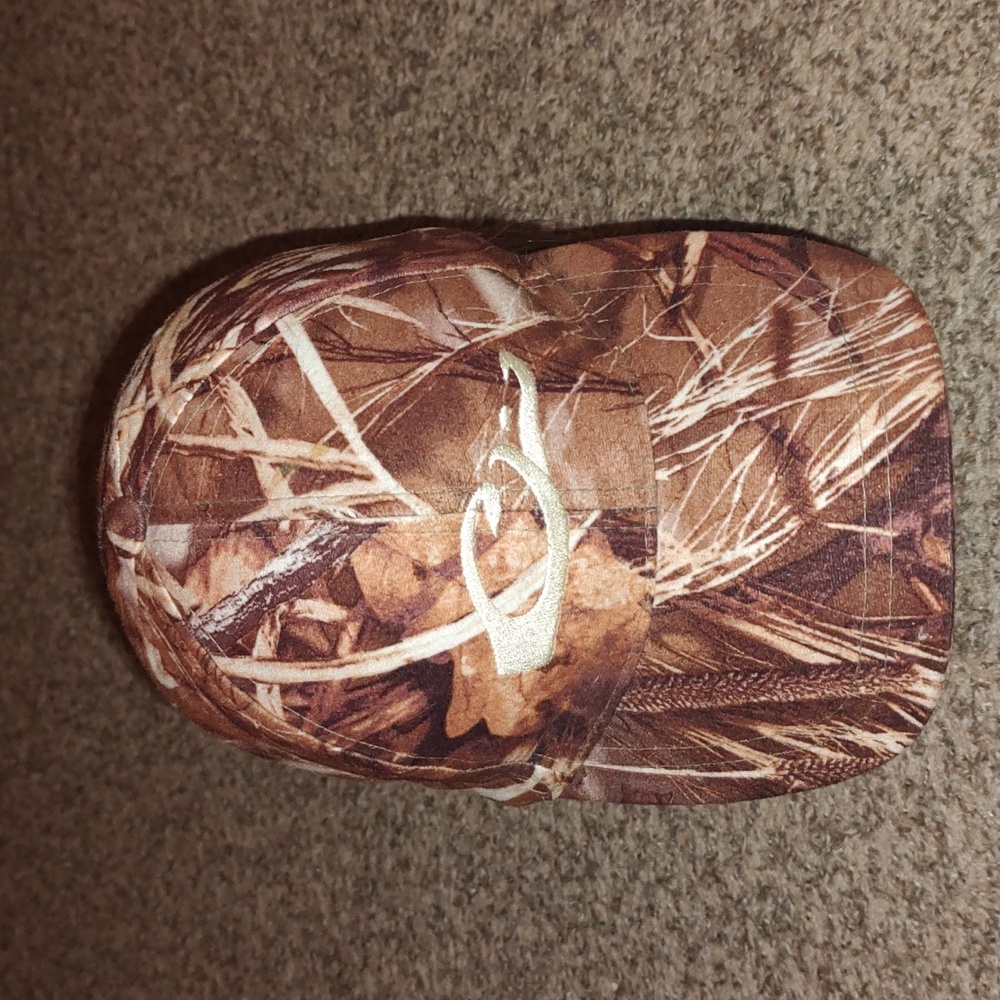 Drake Waterfowl Camo Tuck Strap Cap Trucker Hunter Hat Realtree Advantage Max